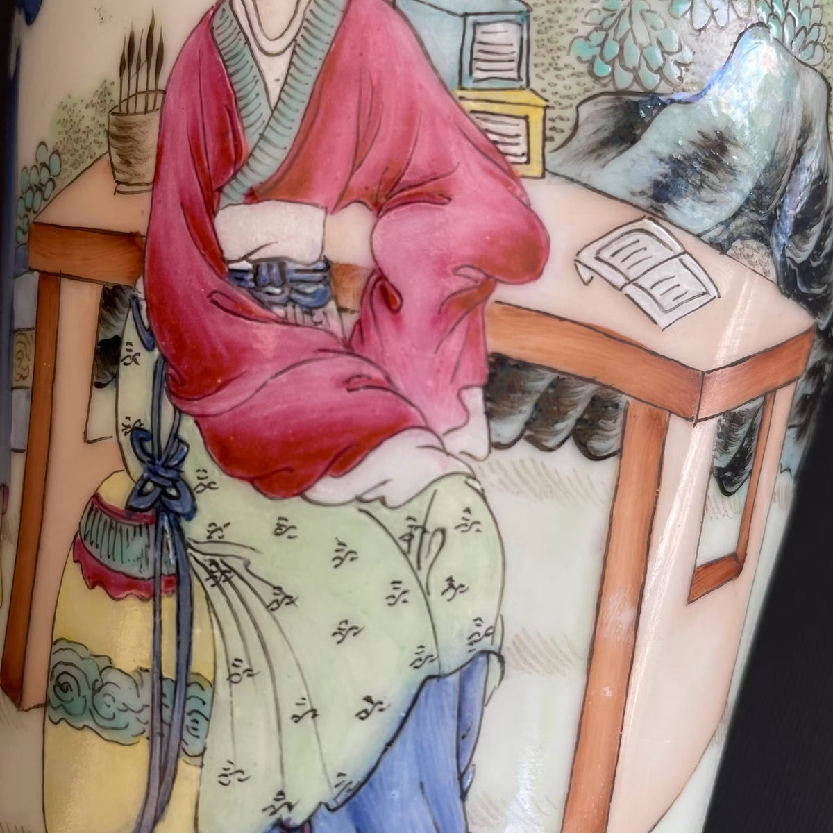 1950-1970年代中国复古粉彩花瓶 #1690