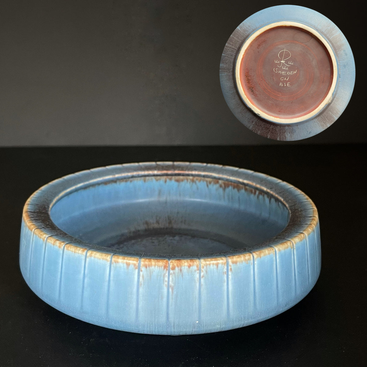 Gunnar Nylund Bowl Rorstrand Rörstrand 50s Sweden Stoneware Scandinavian #1918