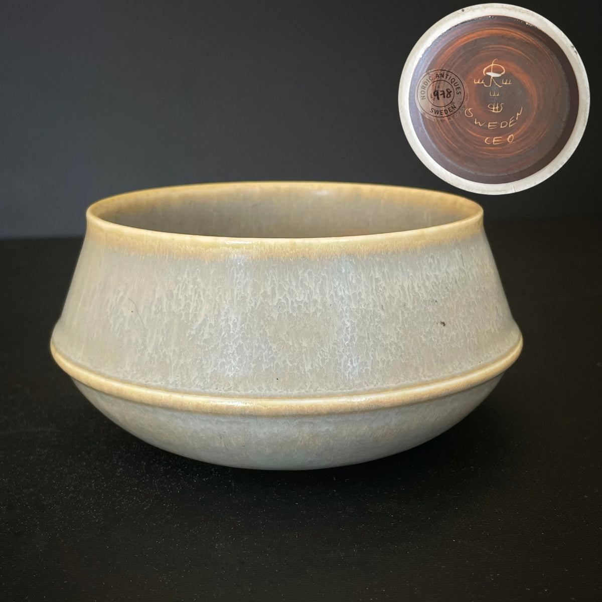 Carl-Harry Stalhane Rorstrand Stålhane Rörstrand Bowl CEO 1950-60 Sweden #1978