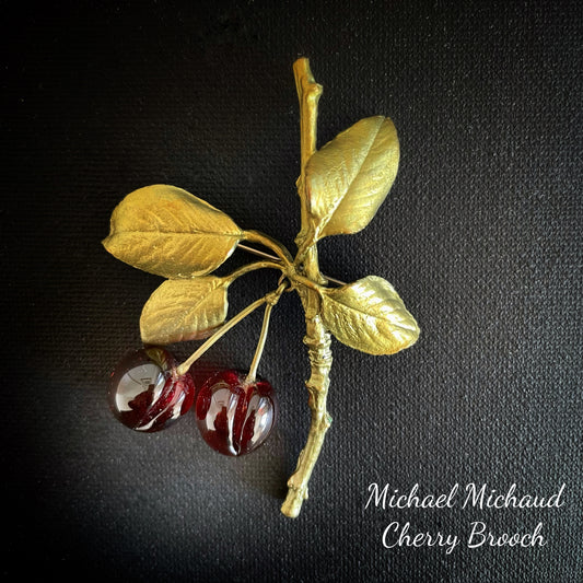 Michael Michaud Morello Cherry Brooch #2025