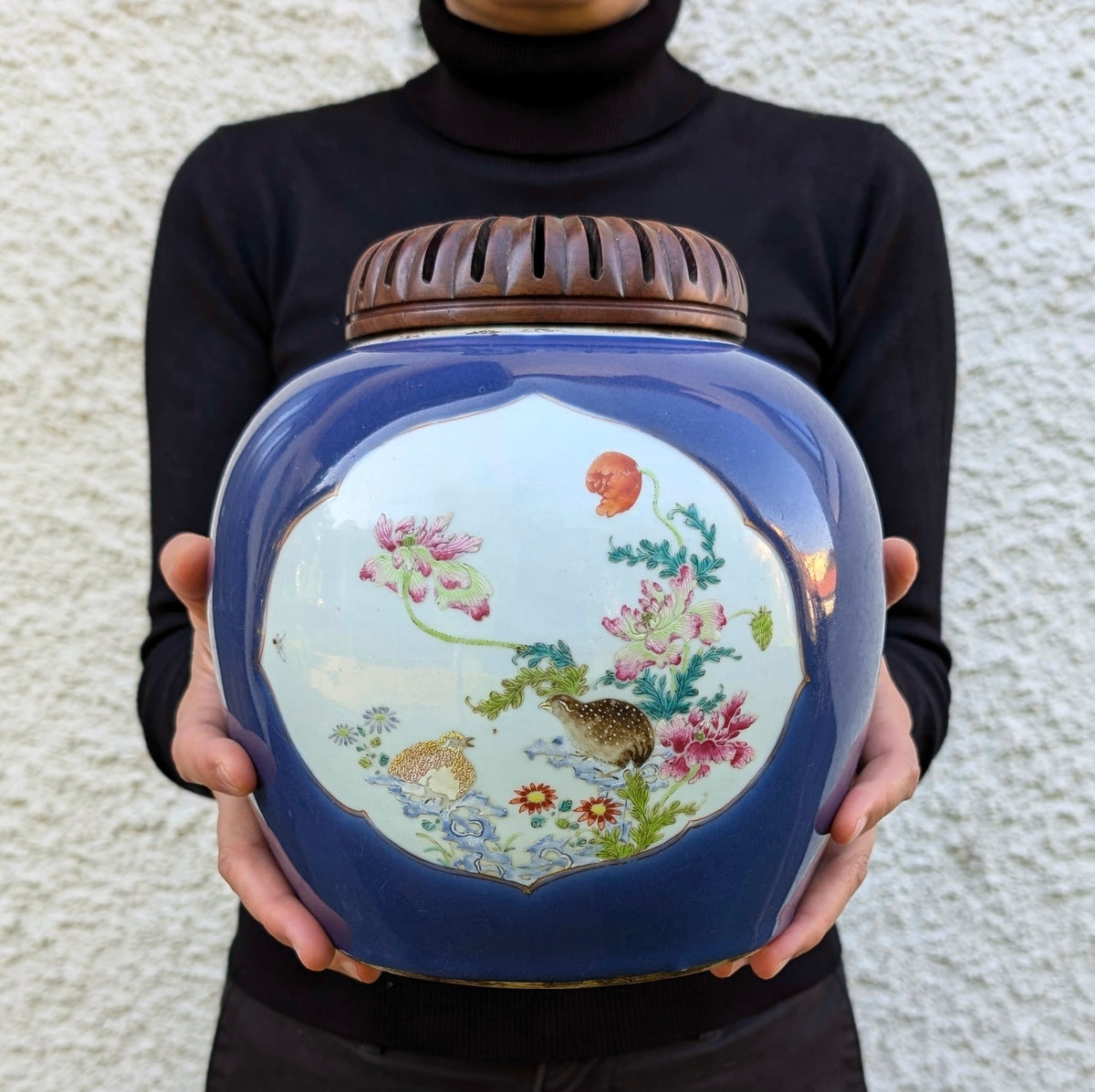 清代乾隆年间粉青釉姜罐，18世纪 #2123
