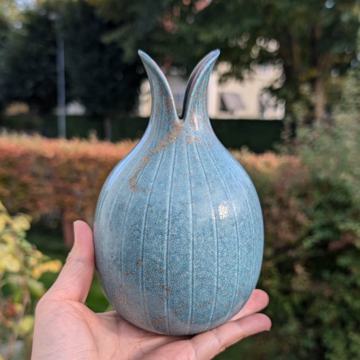Gunnar Nylund vase Rörstrand 50s Sweden Stoneware Scandinavian #2160