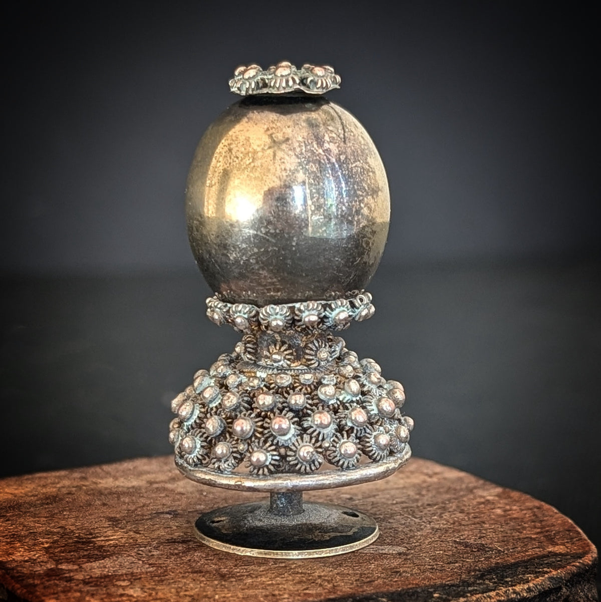 Chinese antique Mandarin Hat Finial of the 7th grade, Qing Dynasty #2169