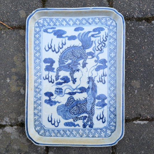 A Chinese Antique tea tray,  Late Qing Dynasty #2622
