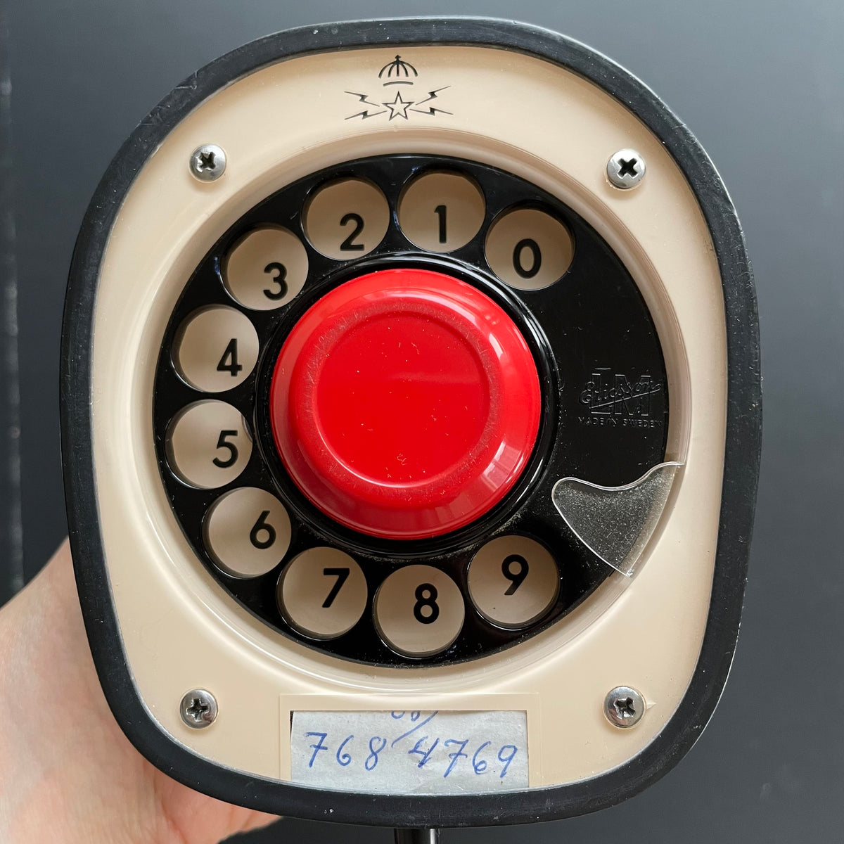 Genuine vintage Ericsson Ericofon Cobra telephone #1893