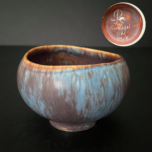 Sweden Stoneware Scandinavian Gunnar Nylund Bowl Rorstrand Rörstrand 50's #2253