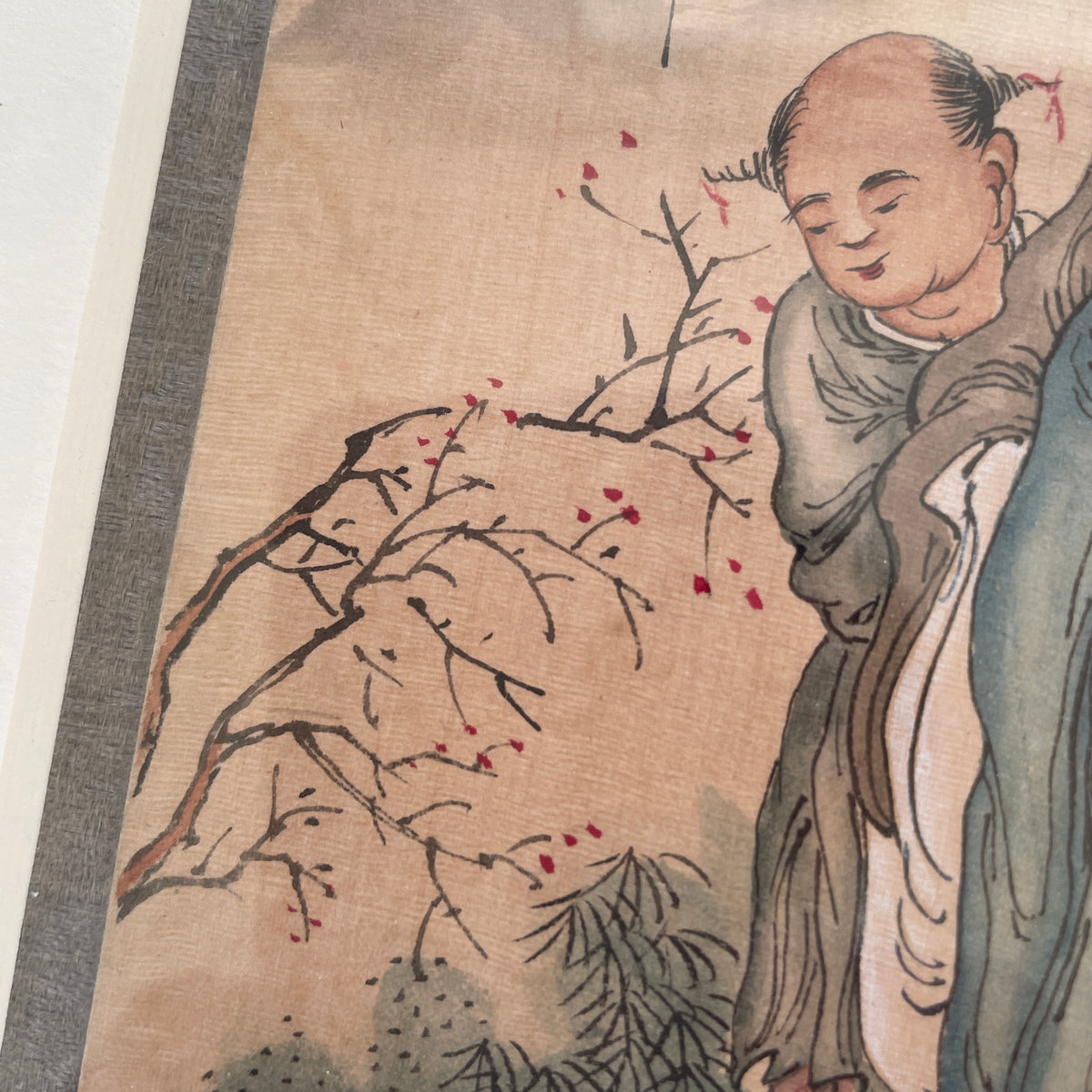 精美手工绘制丝绸中国画，民国时期 #2223