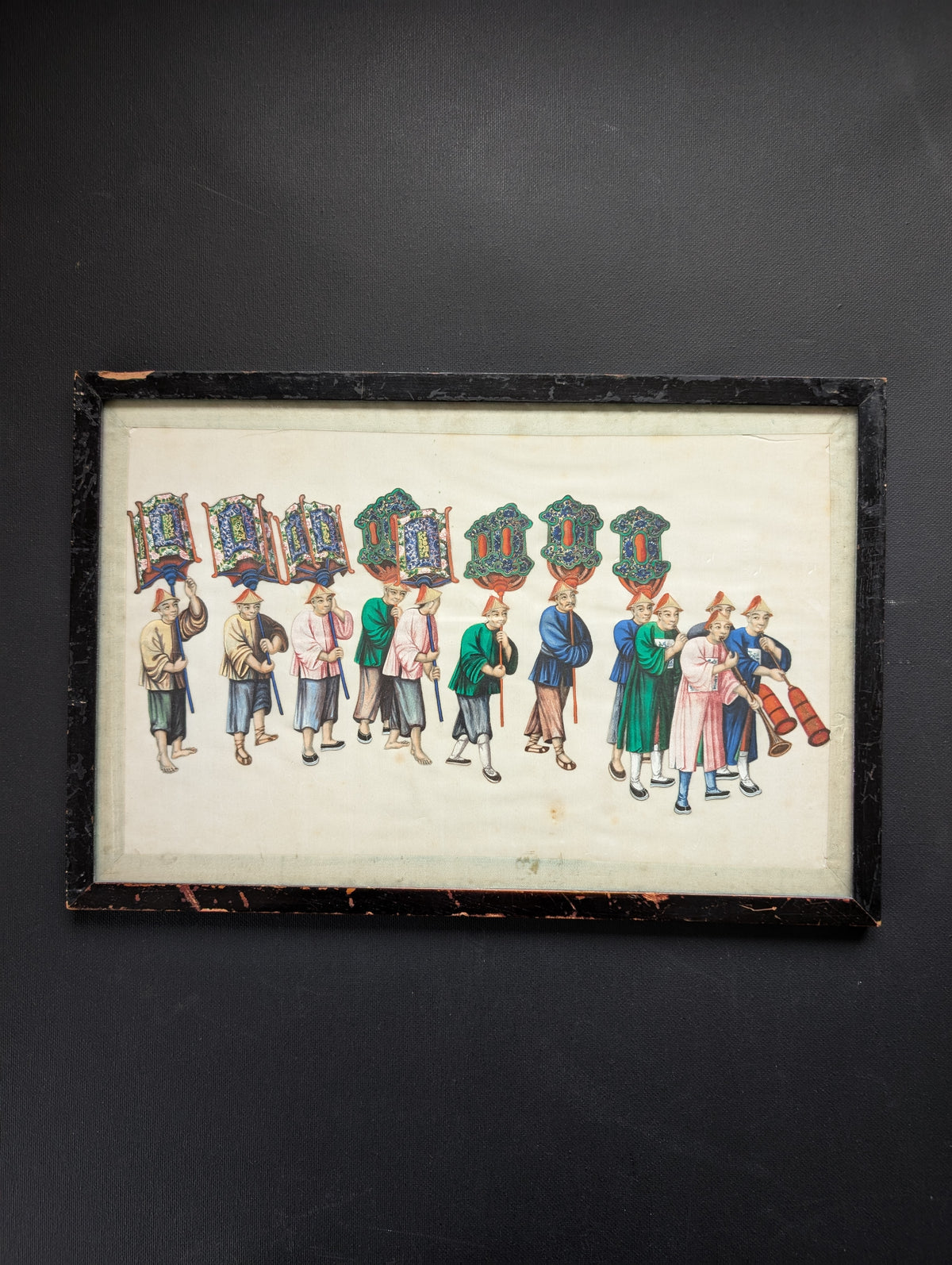 Chinese Antique Pith Painting Late Qing Dynasty #2358