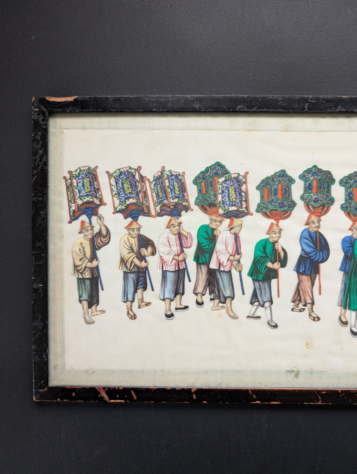 Chinese Antique Pith Painting Late Qing Dynasty #2358