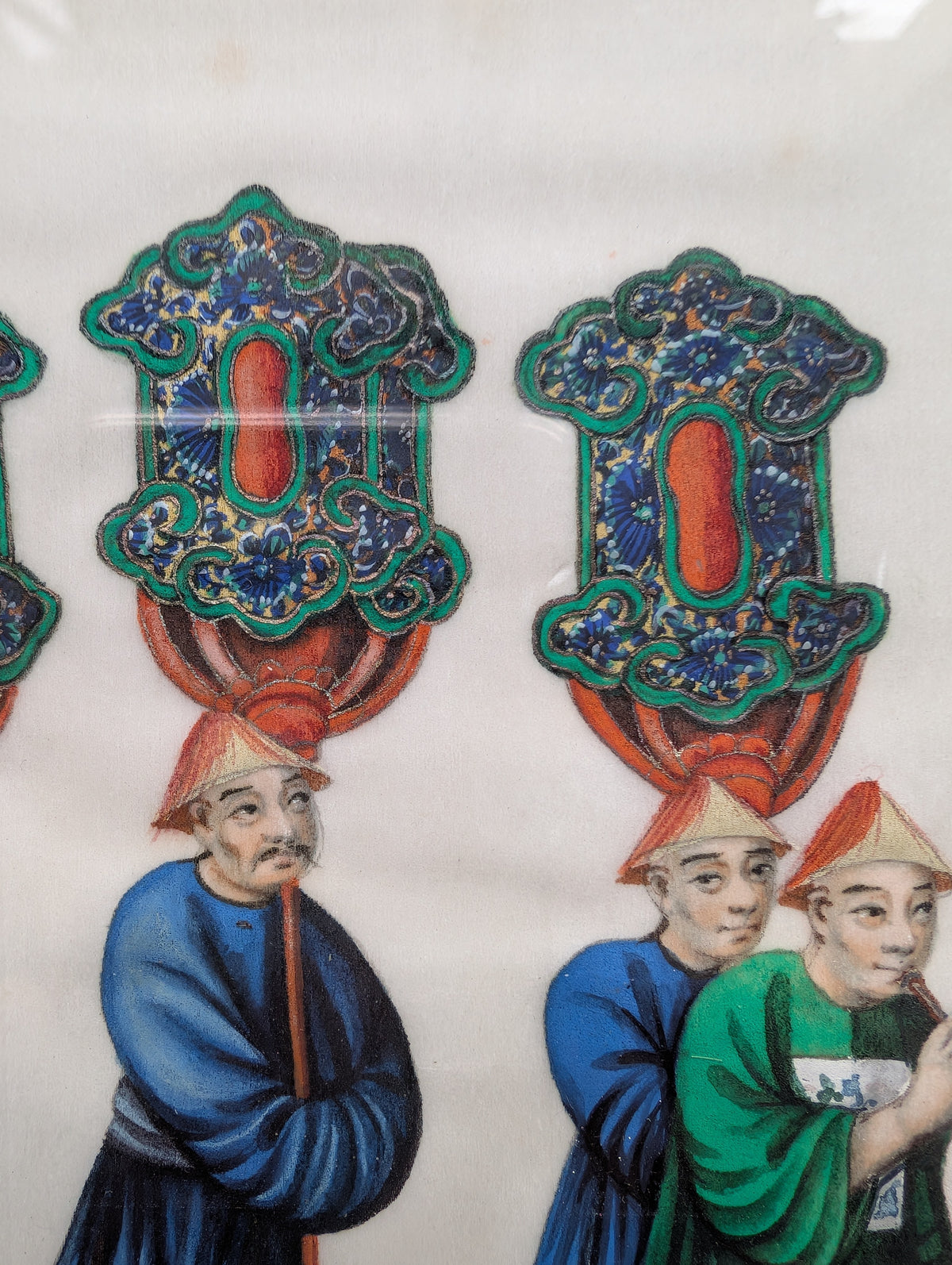 Chinese Antique Pith Painting Late Qing Dynasty #2358