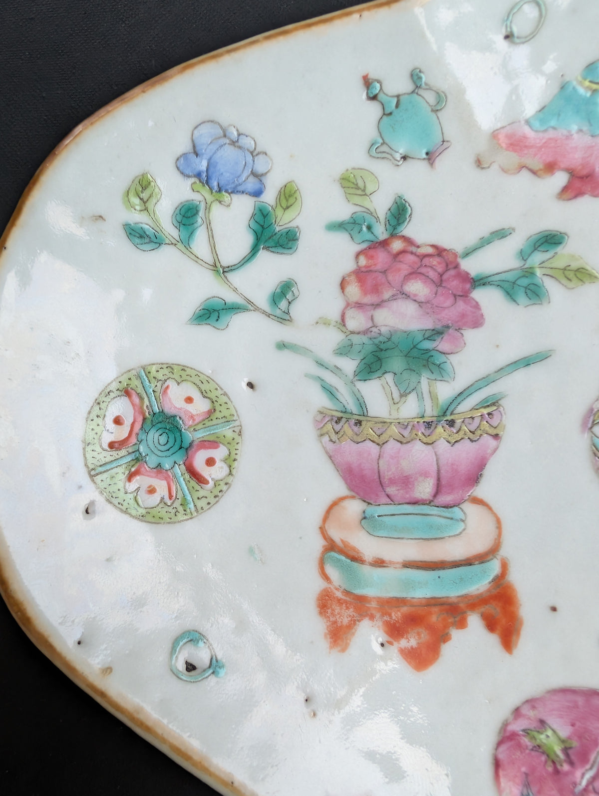 清代十九世纪同治/光绪年间古董祭祀碗 #2776