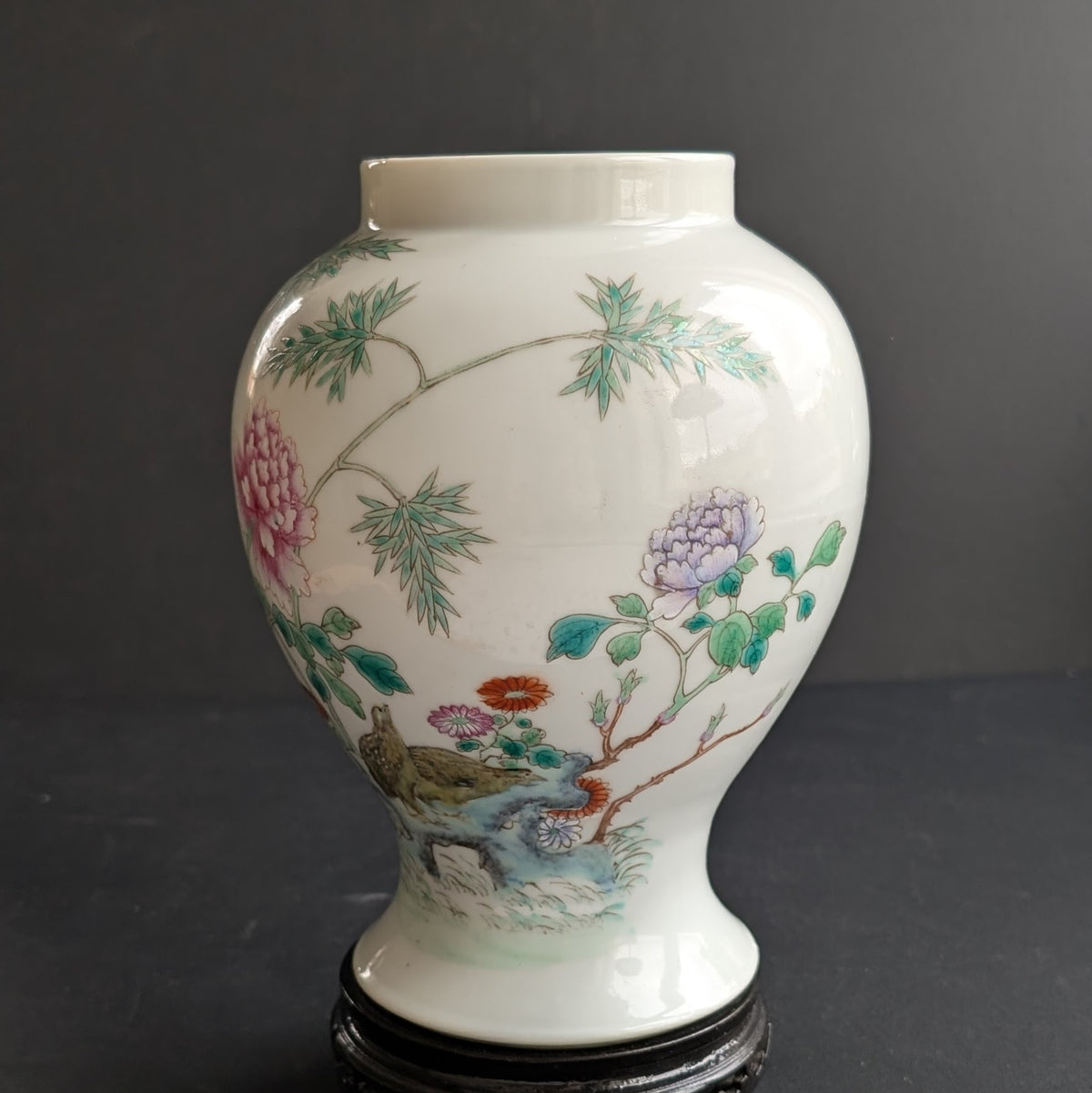 Chinese antique porcelain jar, famille rose  Republic period #2777