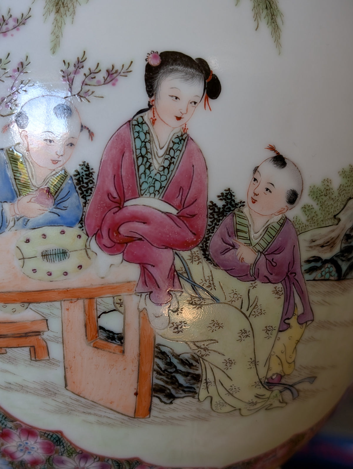 1950年代复古中式瓷灯笼 #2965