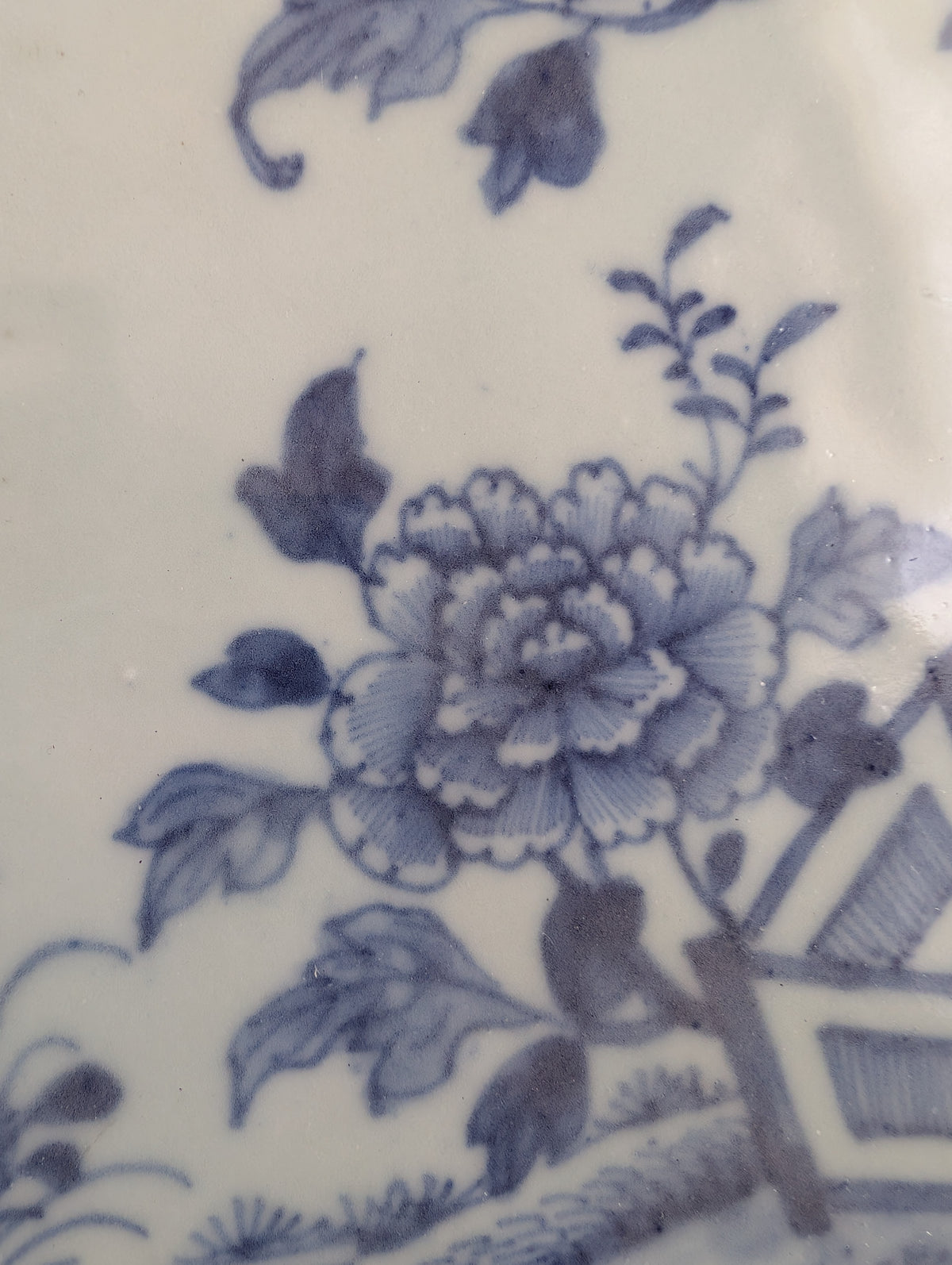中国古董青花大盘, 18世纪,编号2981