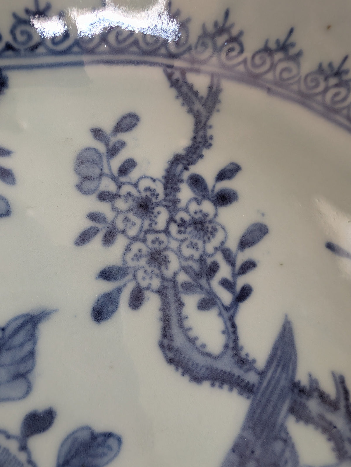 中国古董青花大盘, 18世纪,编号2981
