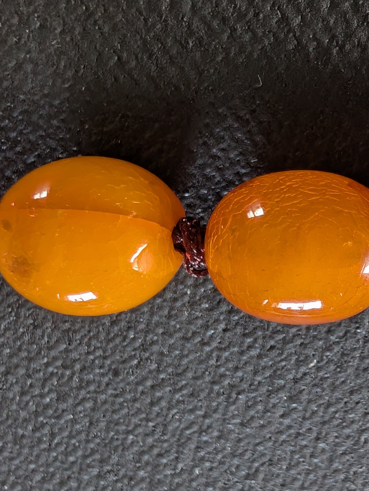 Natural Amber necklace from Denmark baltic amber egg yolk 20.42g #2992