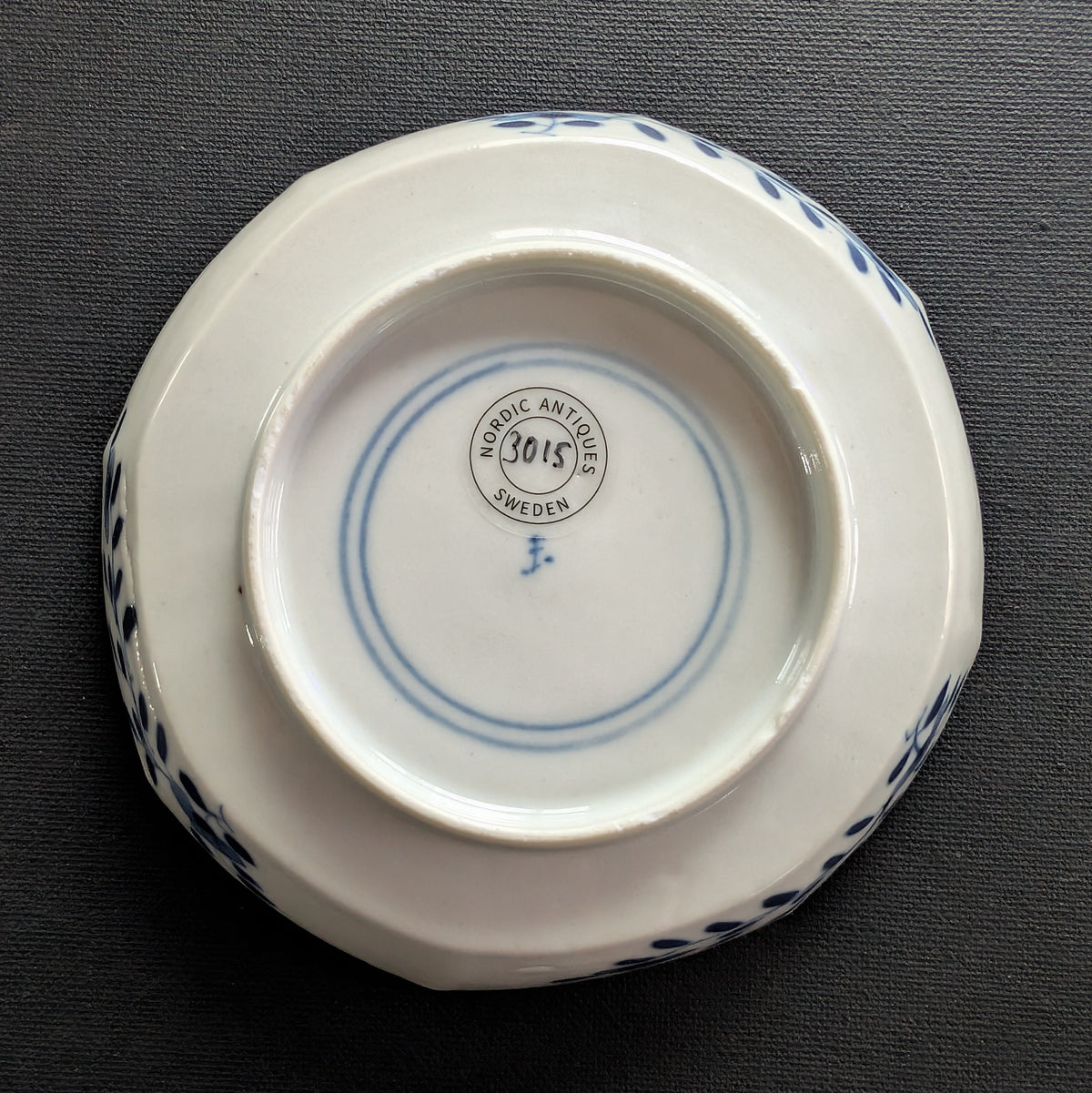 清代康熙风格仿古茶杯及托盘，19世纪 #3015
