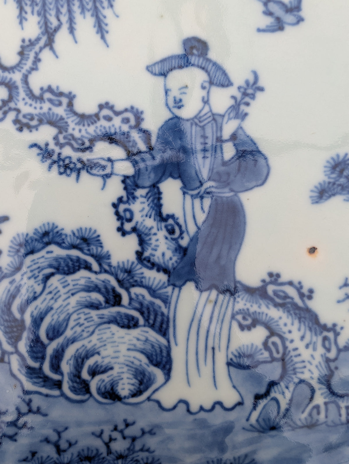 清乾隆青花瓷大盘 #3028