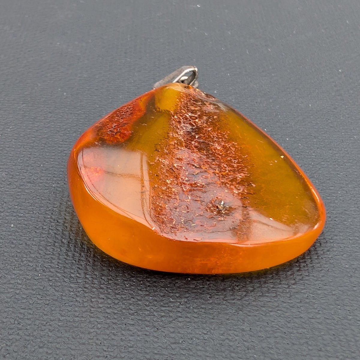 Vintage natural amber pendant, Danish amber #3058