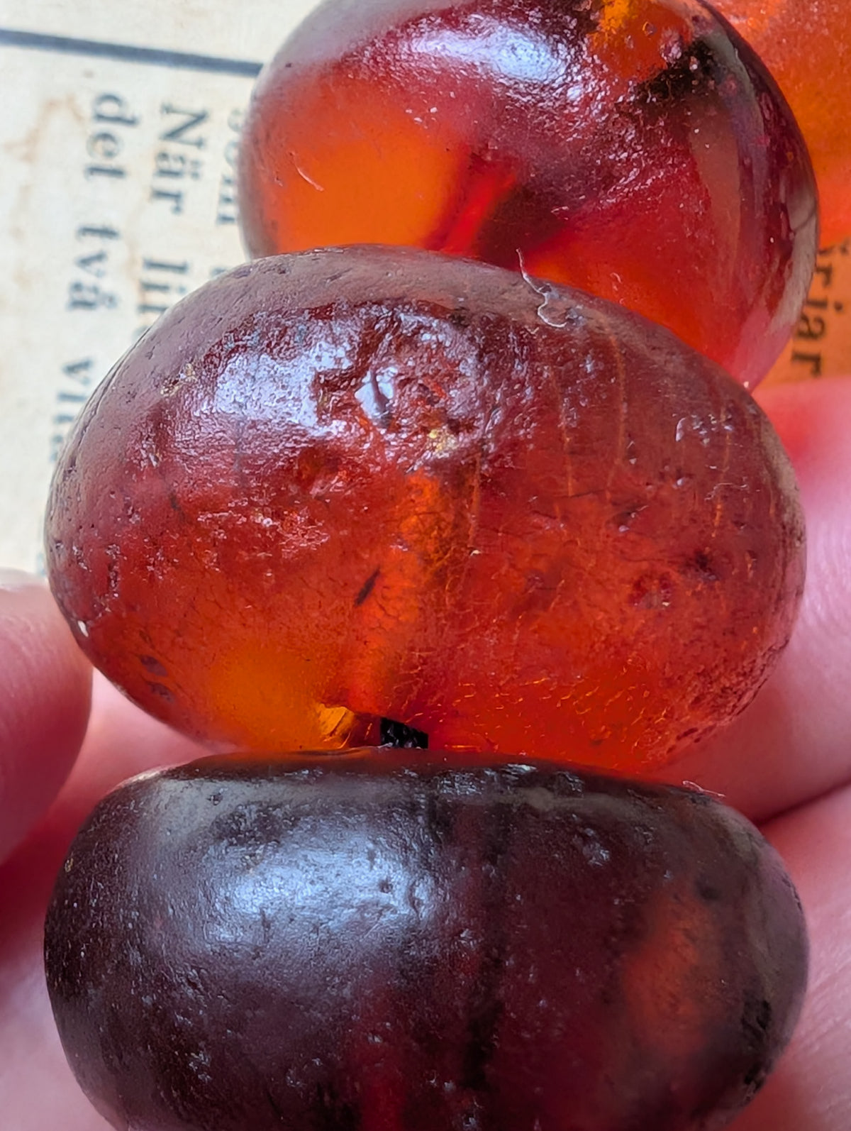 Antique Natural Amber Necklace Baltic Amber, Large 83g #3063