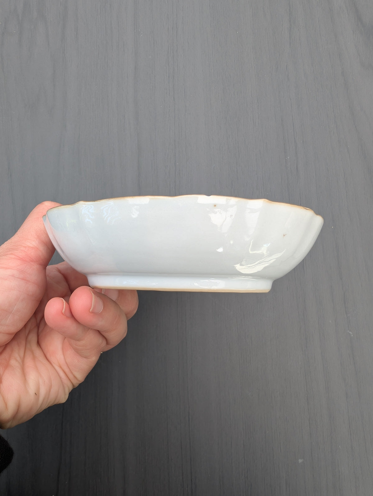 One pair of  antique Chinese tea cups and saucers, Qianlong period #3069, 3070