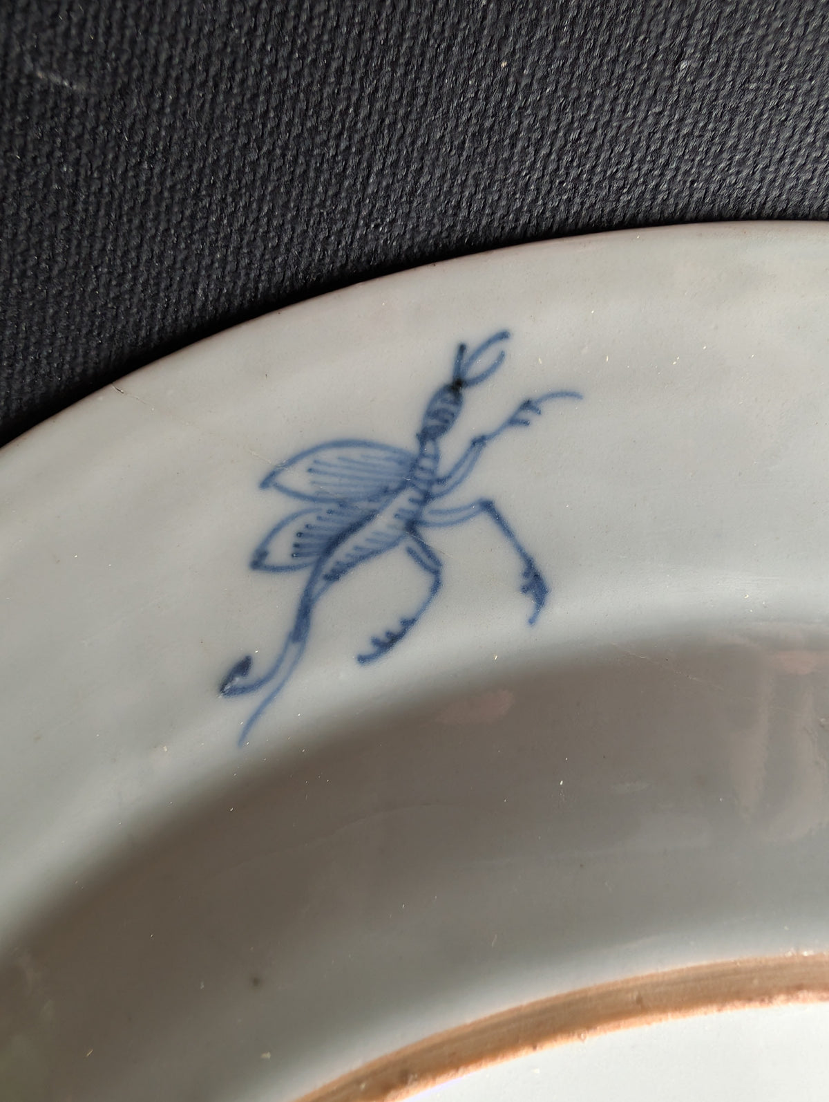 Chinese antique export plate La Dame au Parasol, ca 1738 #3072