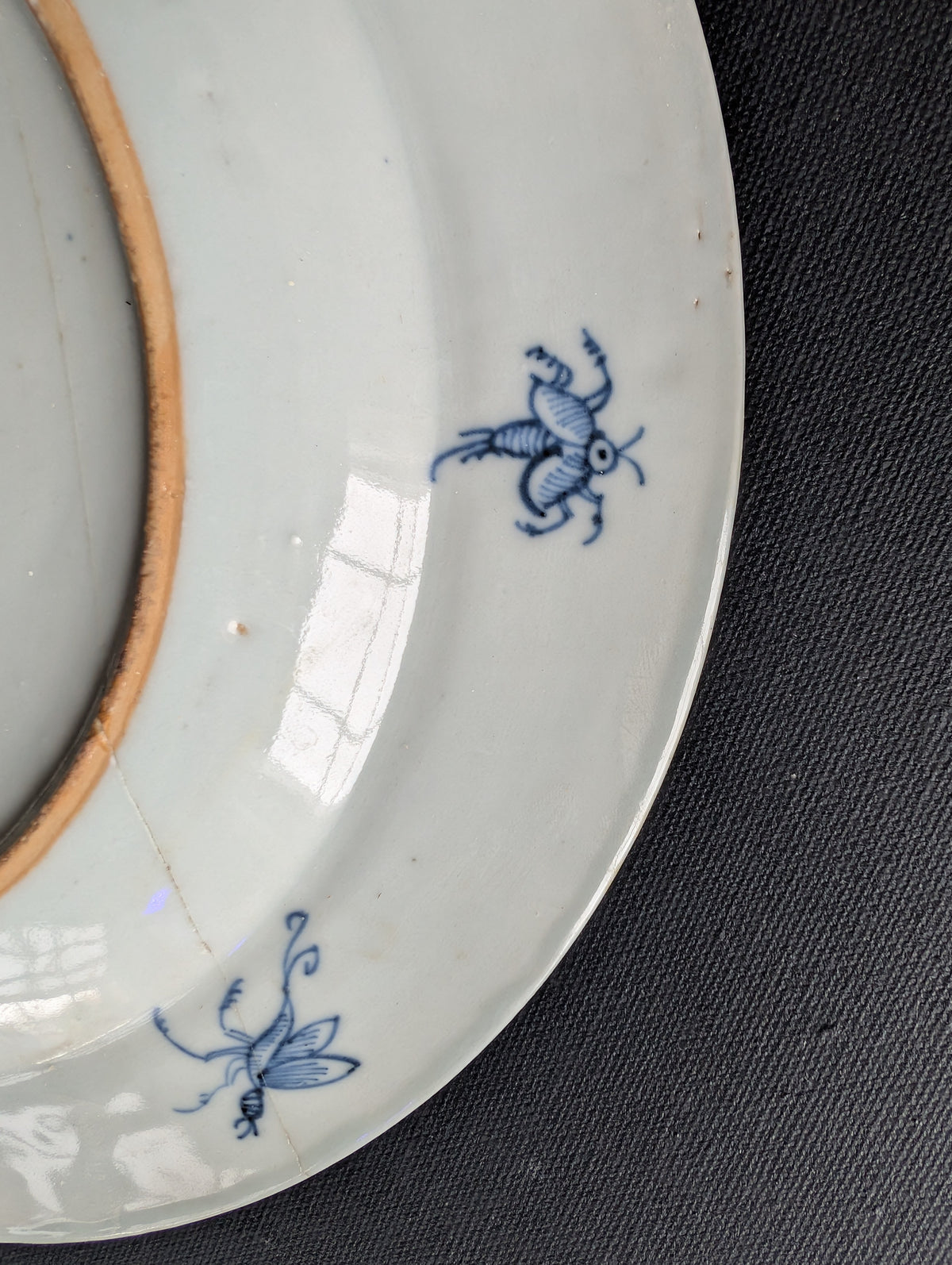 Chinese antique export plate La Dame au Parasol, ca 1738 #3072