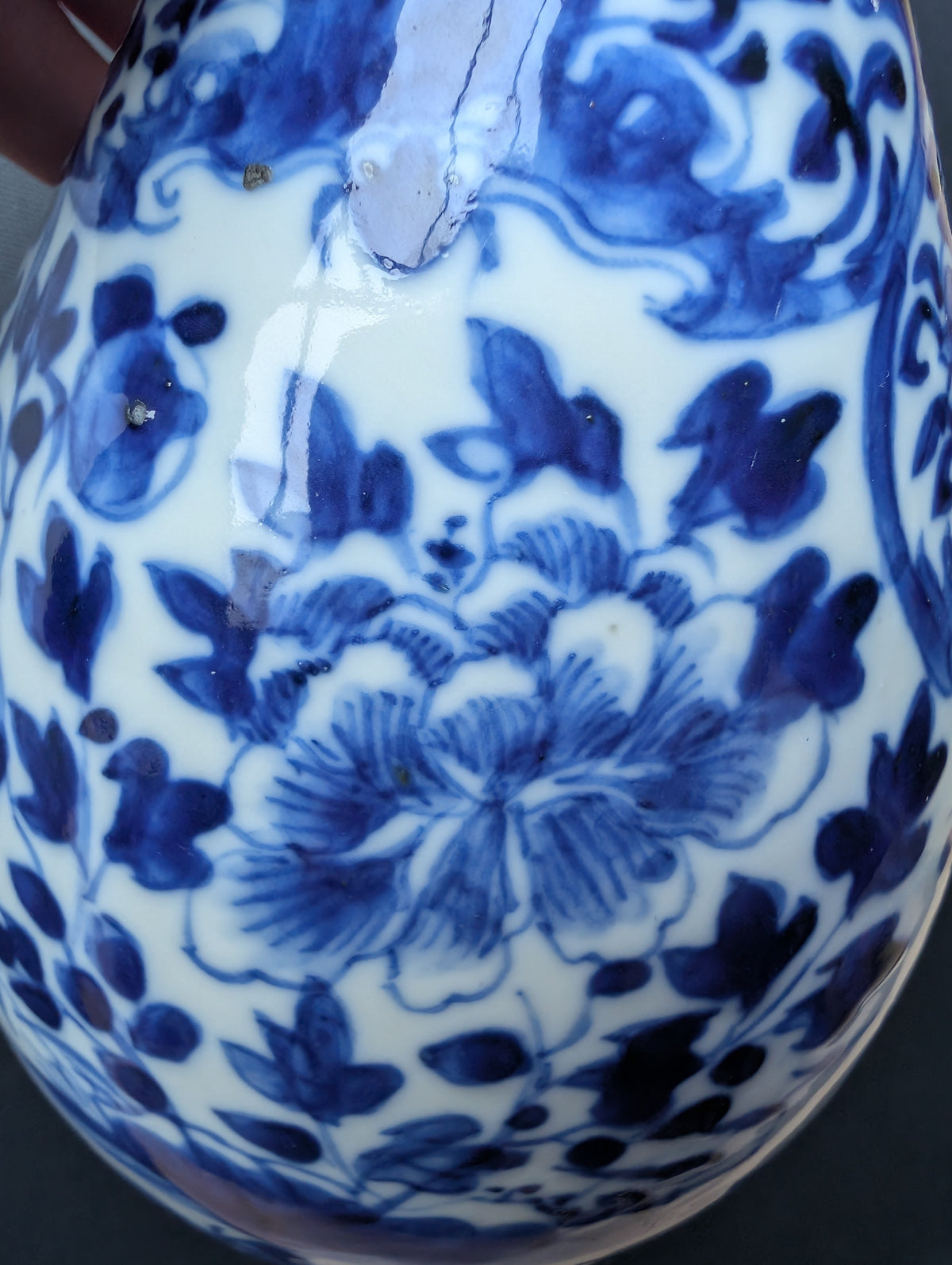 Chinese antique pair of underglazed blue and white bottle vases, Late Qing #3077, 3078