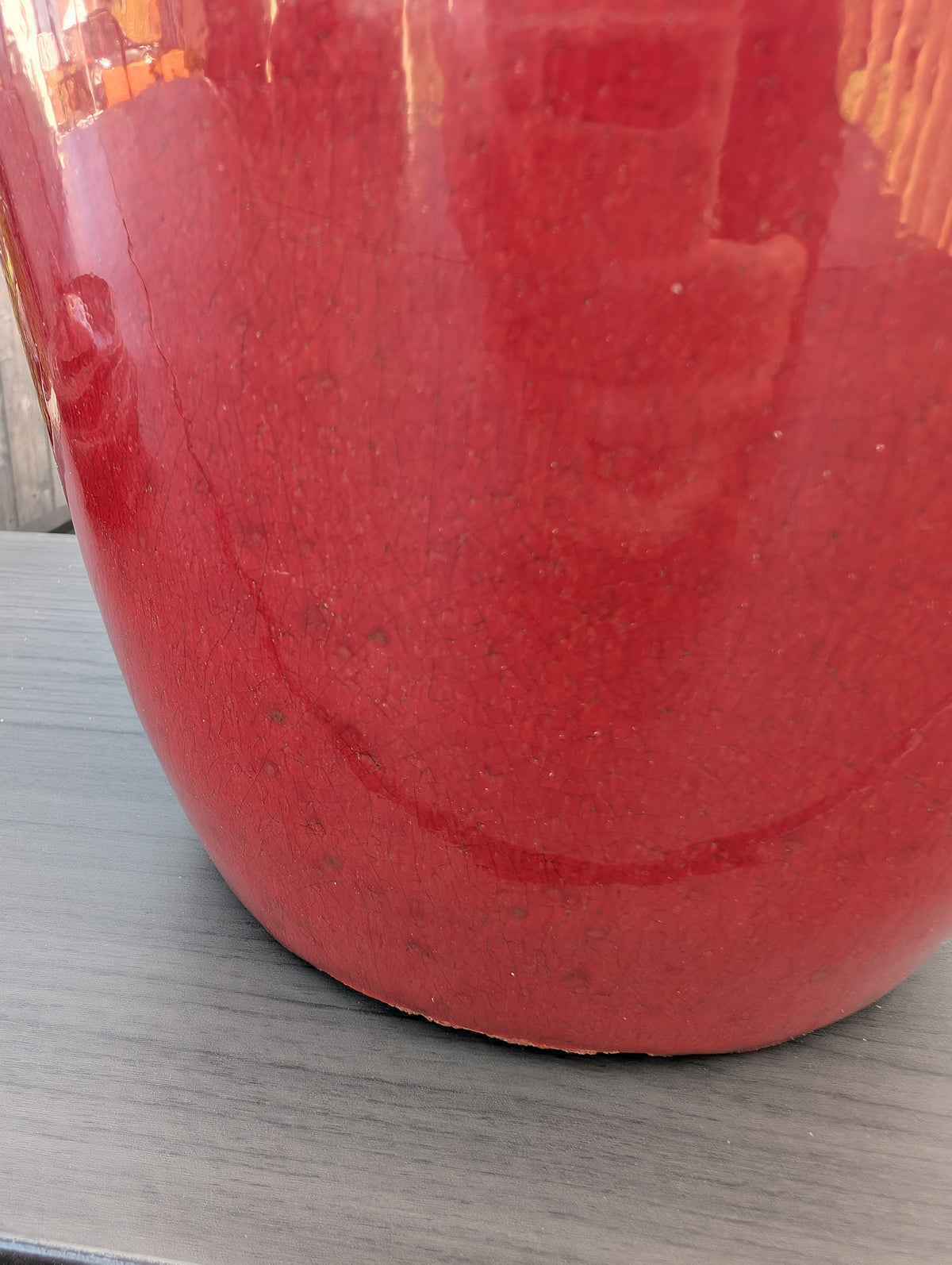 Chinese Antique Sang de boeuf glazed jar, 19th century #3082