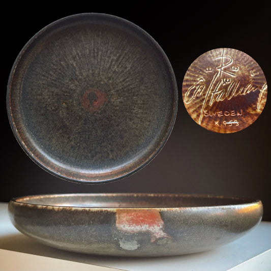 Carl-Harry Stalhane Rorstrand Stålhane Rörstrand Bowl Unique Signed 1961 #1017