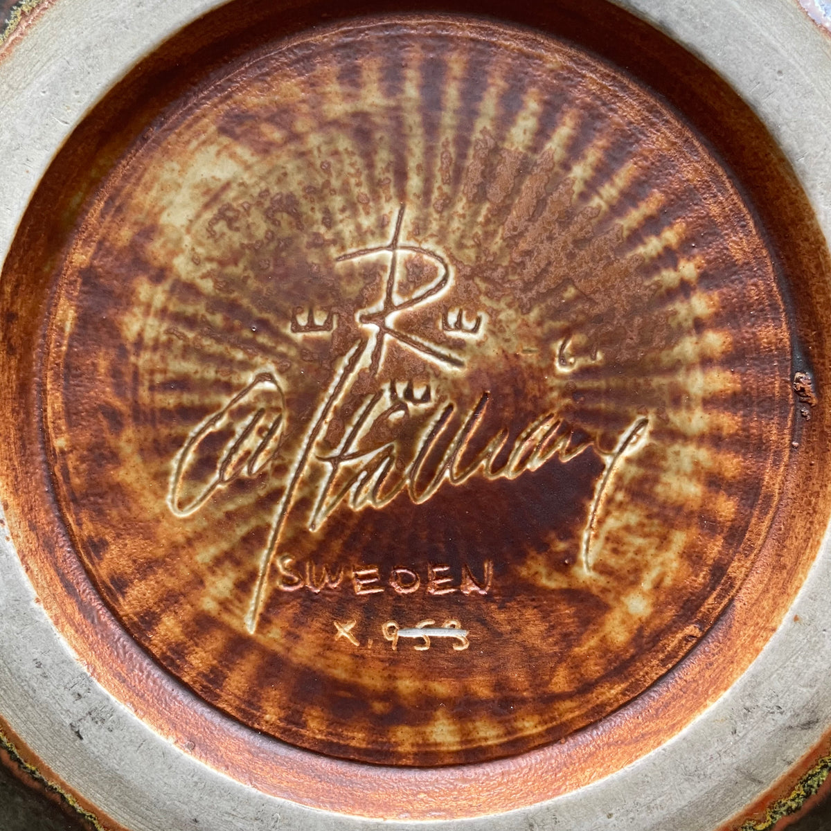 Carl-Harry Stalhane Rorstrand Stålhane Rörstrand Bowl Unique Signed 1961 #1017