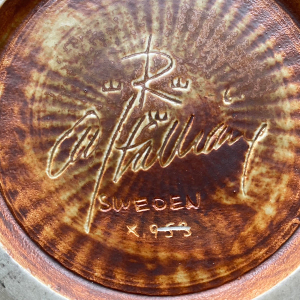 Carl-Harry Stalhane Rorstrand Stålhane Rörstrand Bowl Unique Signed 1961 #1017