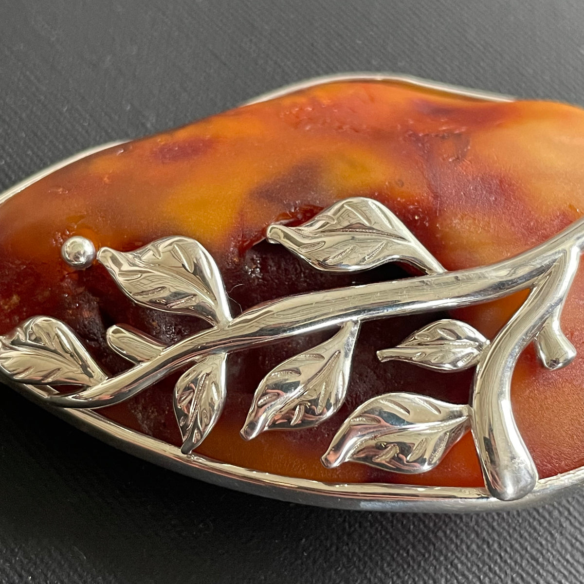 Unique Design Natural Amber Pendant Danish Amber Hand Polished 75g