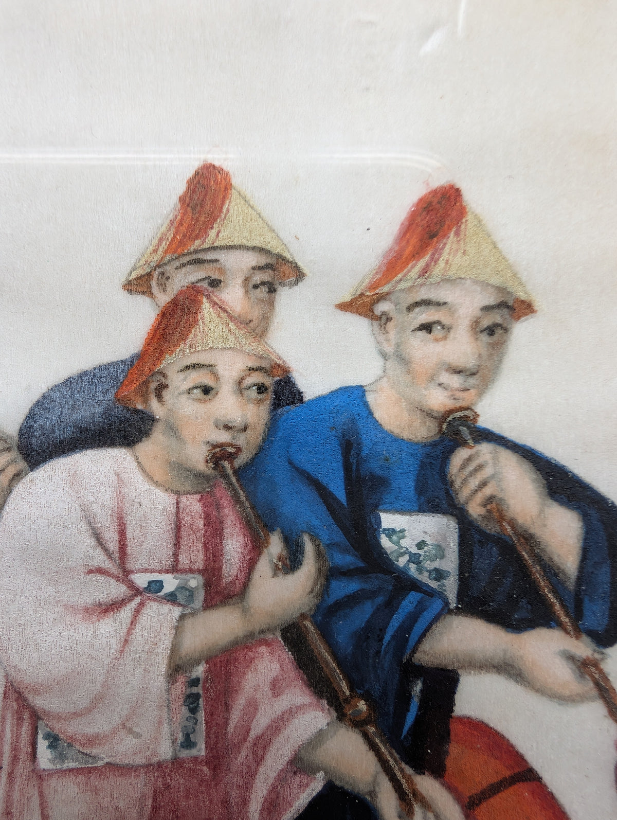Chinese Antique Pith Painting Late Qing Dynasty #2358